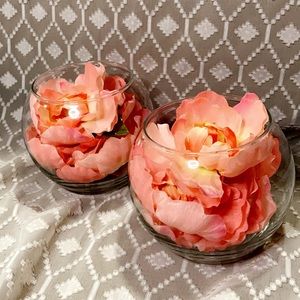 Pink flower bowl ( Steamless)